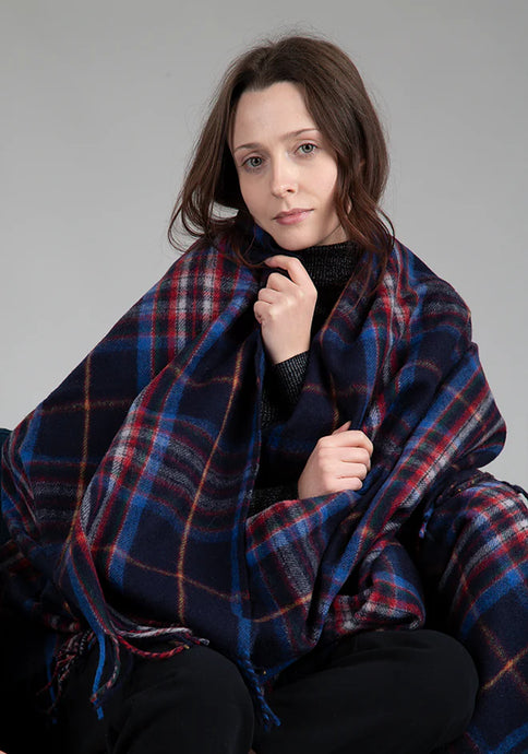 Esprit Du Quebec Merino Wool Tartan Blanket