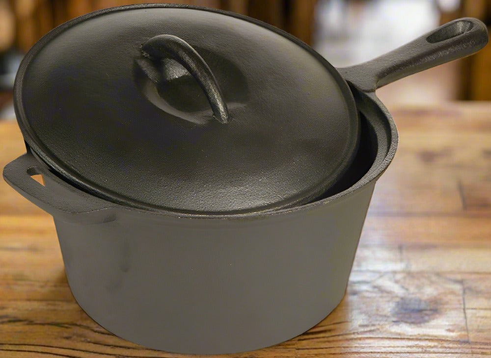 3 Quart Cast Iron Saucepan With Lid