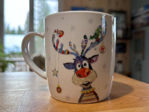 Reindeer Christmas Mug