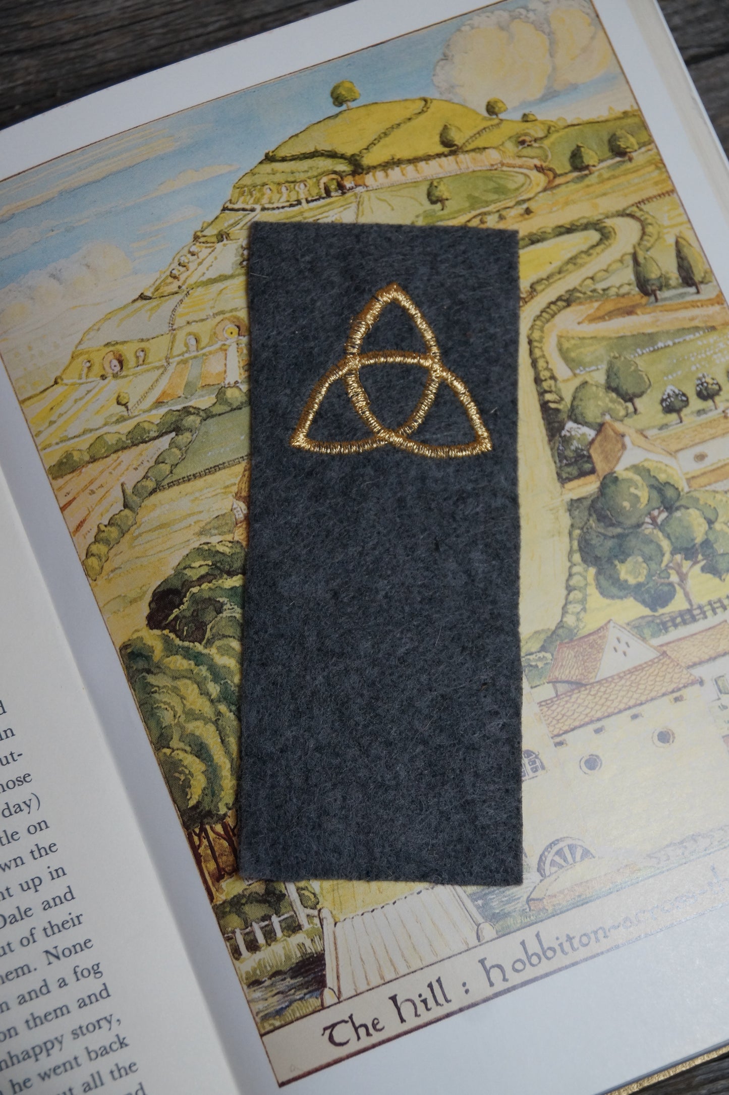 Embroidered Felted Wool Book Marks